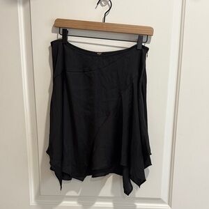 Free People Asymmetrical Black Skirt